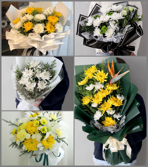 河北沧州青县清州镇白事花束代送